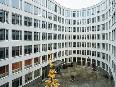 The inner courtyard of the Forum at Domshof